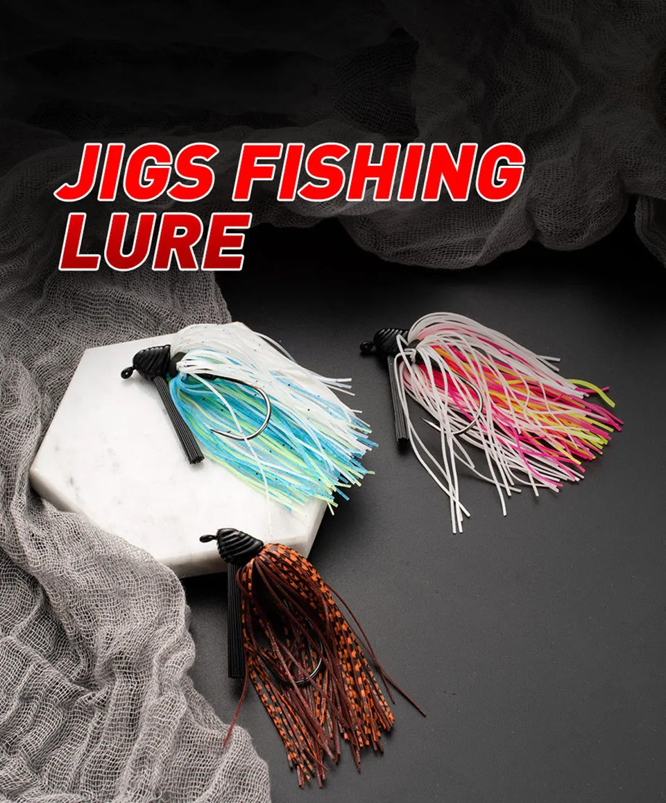 Walk Fish 1 Stück Chatter bait Köder 7g 10g 14g Spinner Köder Angeln Köder Jig Head Buzz bait für Bass Hecht Zander Spinner bait Angeln – Detail 2