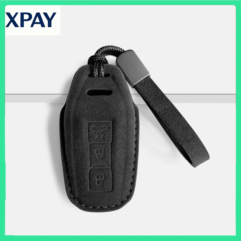 New High end suede key bag box For Audi A5L A7 Q5A8 Q7Q8Q3 A6A4 new 2025 All inclusive male and female car protective case key c