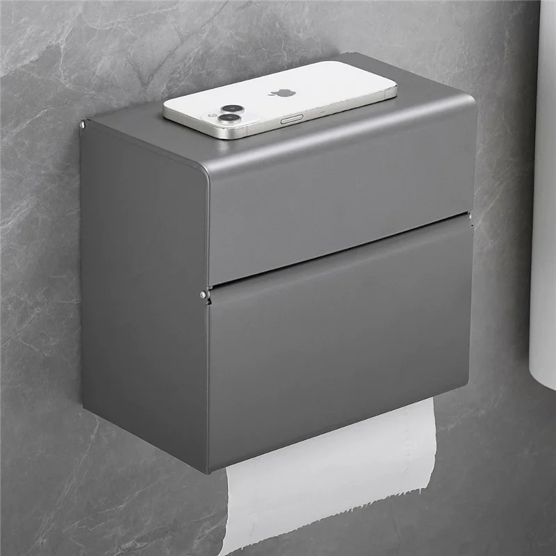 

Держатель для бумаги для ванной комнаты SUS304 Черный держатель для рулона бумаги для ванной комнаты Серый держатель для салфеток Стойка для коробки Держатель для туалетной бумаги Коробки для салфеток