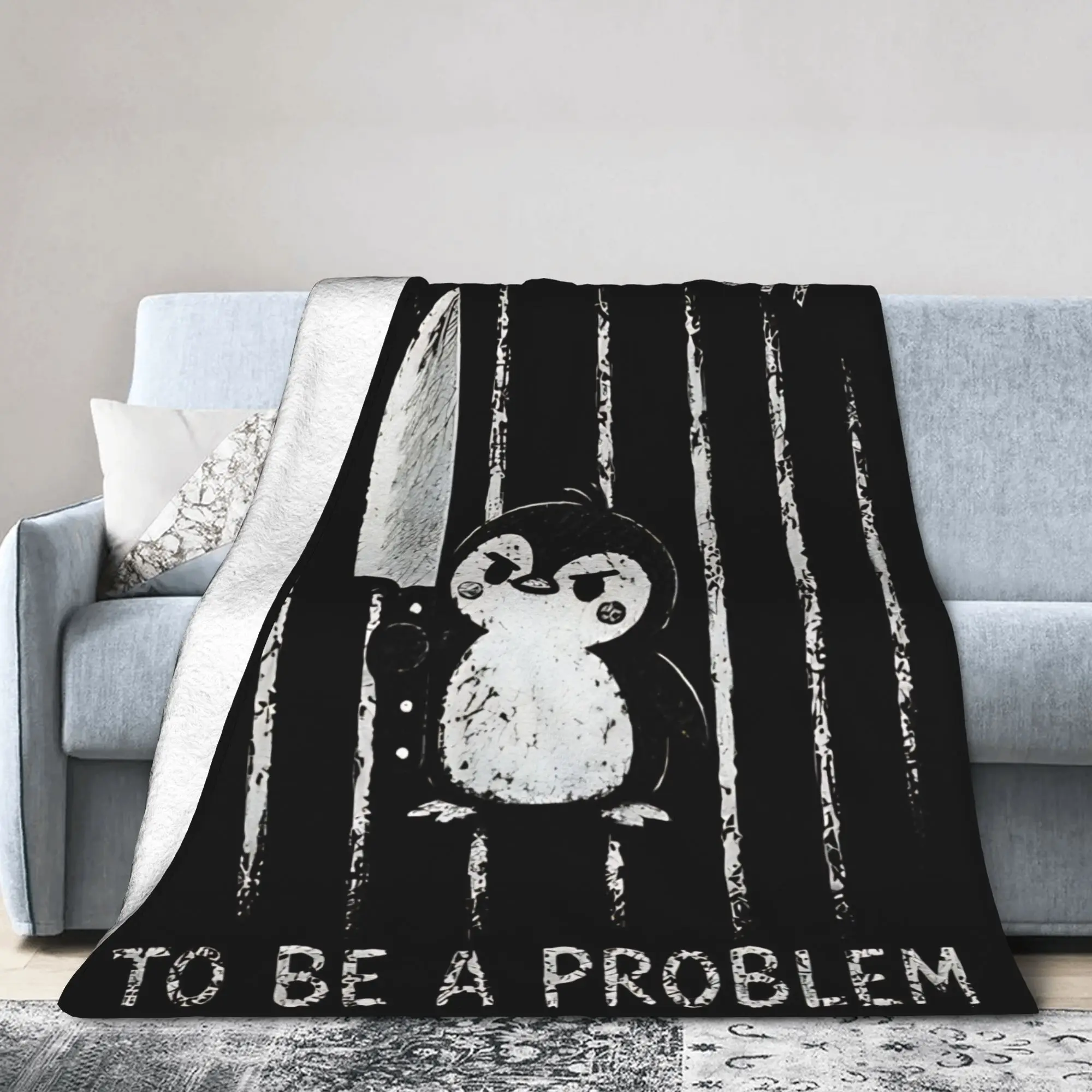 Tall Enough To Be A Problem Cartoon Fleece Throw Blankets  Blankets for Bedding Outdoor Ultra-Soft Plush Thin Quilt