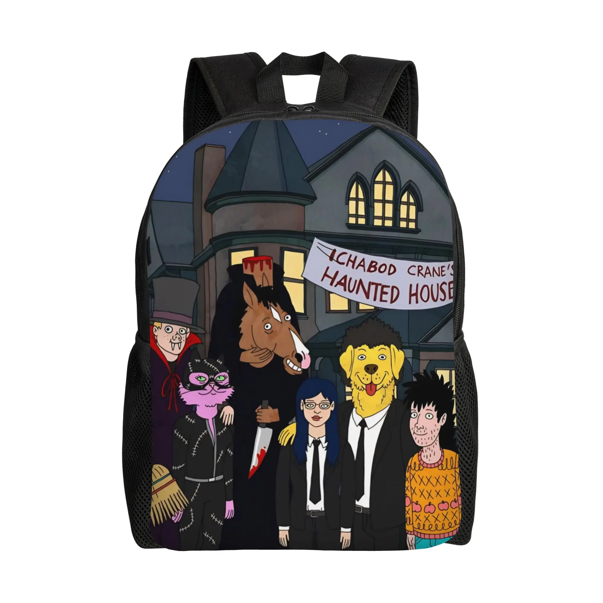 

Мультфильм Классический рюкзак BoJack Horseman, спортивный рюкзак для старшей школы, работы, забавный повседневный рюкзак для мужчин и женщин, сумка через плечо для колледжа