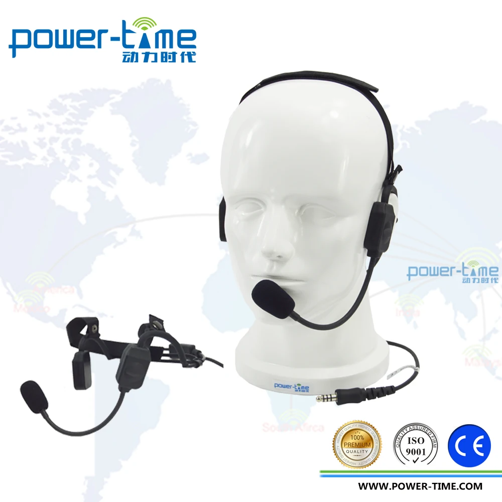 Cuffie a conduzione ossea Power-Time con archetto da collo e microfono