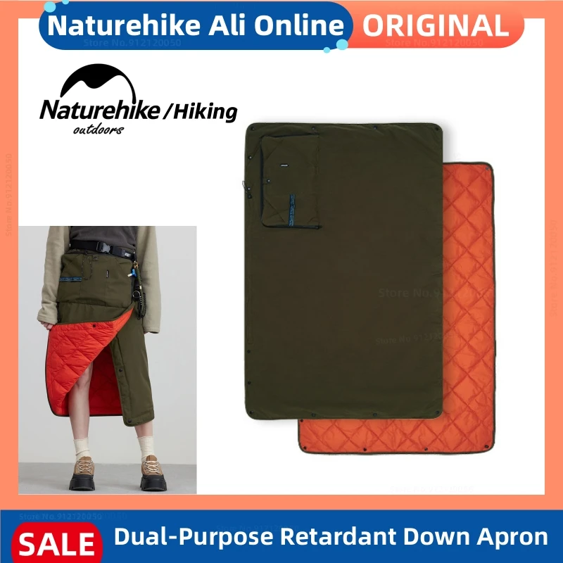 

Naturehike Dual Purpose Down Apron Comfortable Warm Goose Down Blanket Outdoor Flame Retardant Cooking Apron Suitable -10~5 ℃