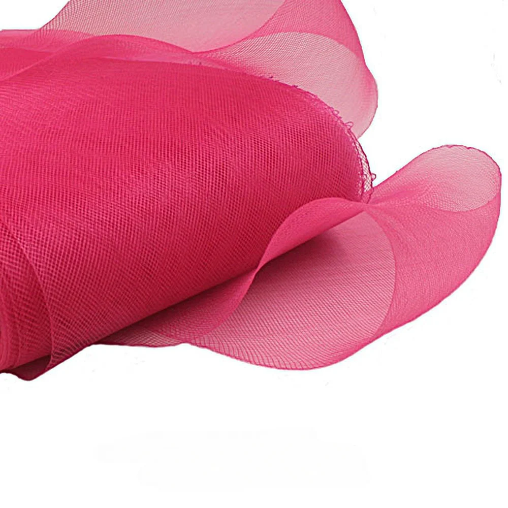 50 Yard Bright‑Tone Horsehair Crinoline Braid Polyester Boning Trimming for Dress Skirt Hem Shaping DIY Sewing Craft