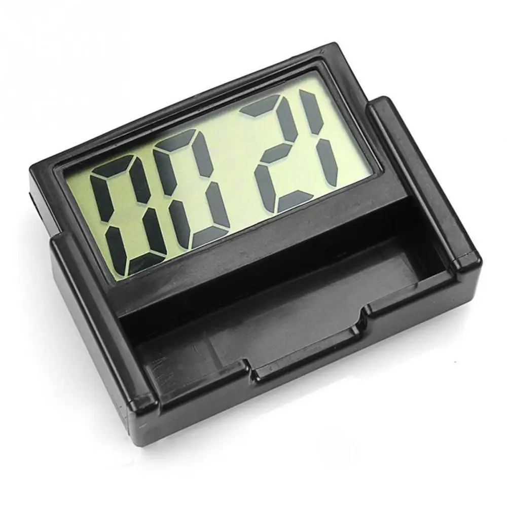 Car Interior Electronic LCD Screen Digital Clock Mini Table Clock Calendar