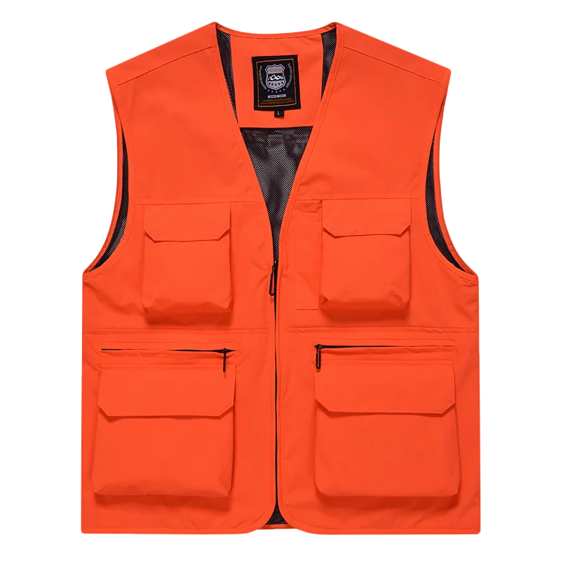 Summer New Men's Outdoor Tactical Hunting Hiking Fishing Vest Men's photographer Vest Mesh Cargo sleeveless jacket Tool vest