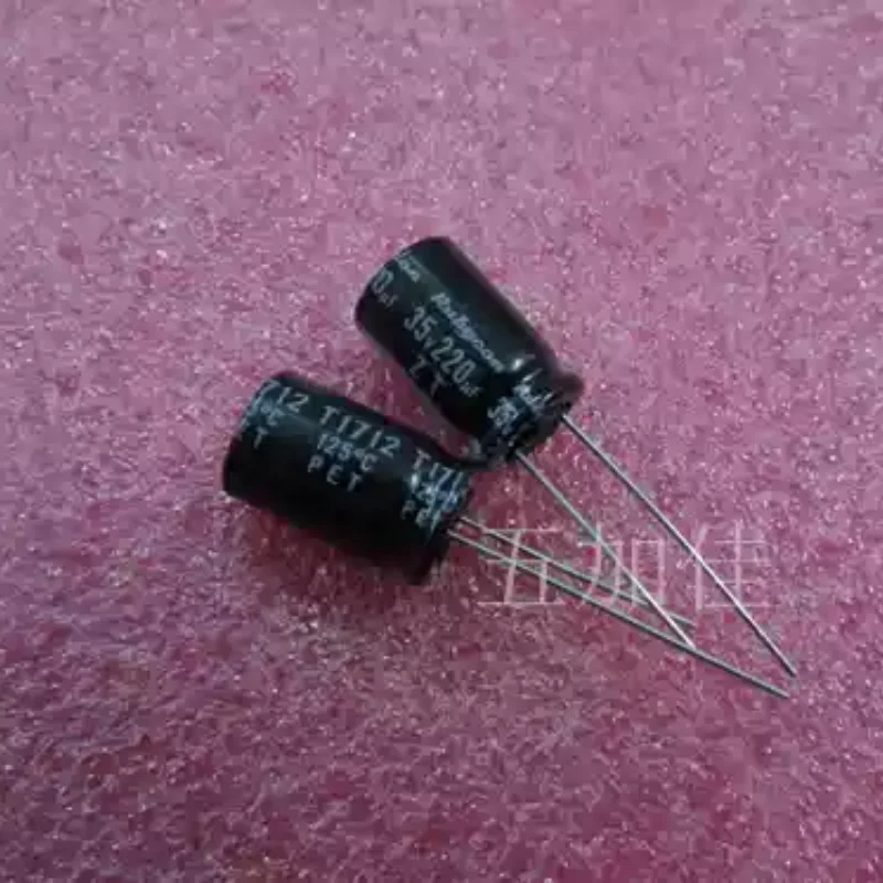 10-100pcs 10 Japanese ZT 35v220uf 125 ℃ high temperature resistant low impedance electrolytic capacitors (New Year's Edition)