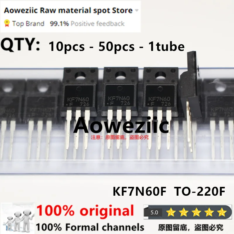 Aoweziic 100% New Imported Original KF7N60F KF7N60 7N60 TO-220F MOS FET 7A 600V