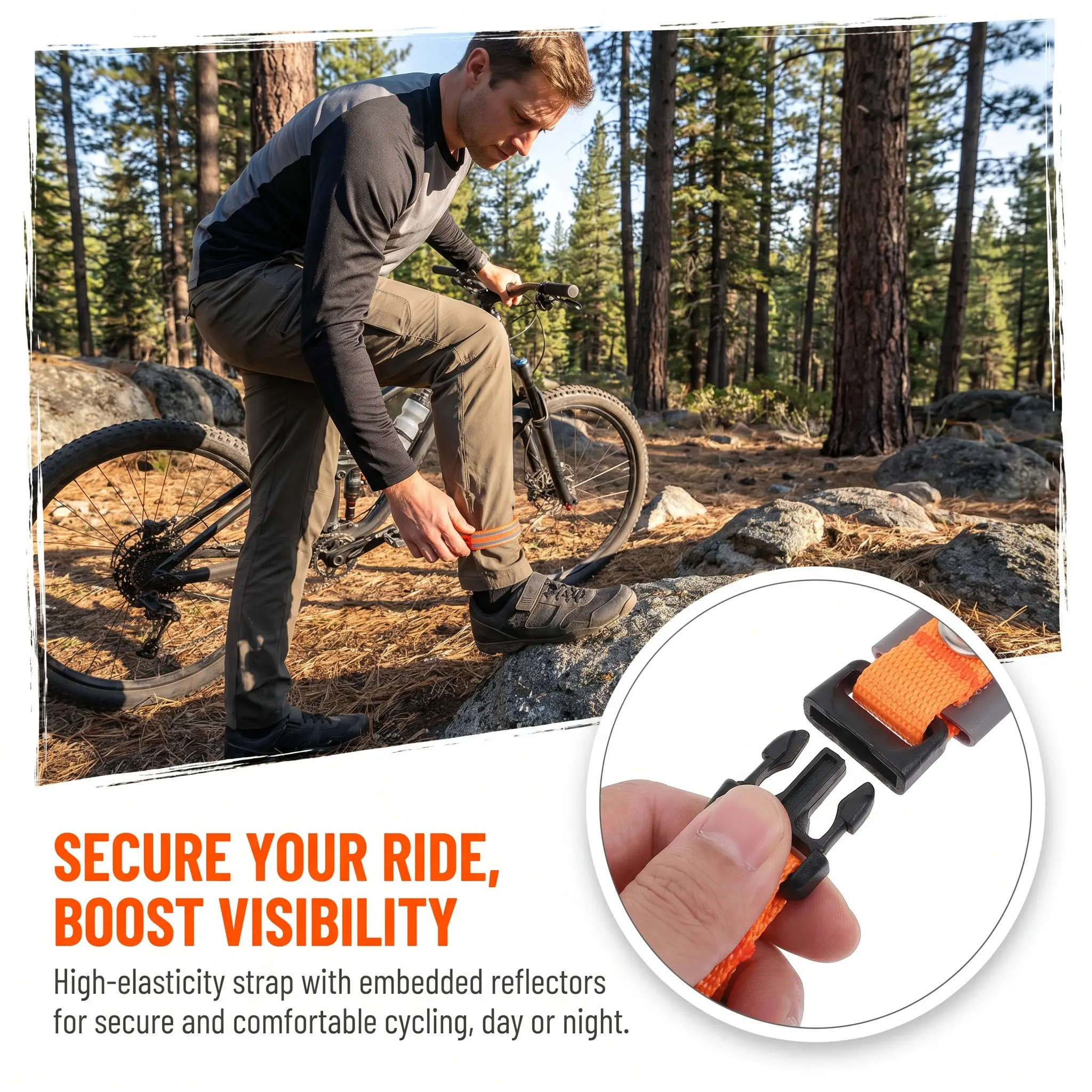 조절 가능한 사이클링 반사 레그 스트랩, 탄력 있는 고 - Cycling Visibility Gear 리뷰 및 가격