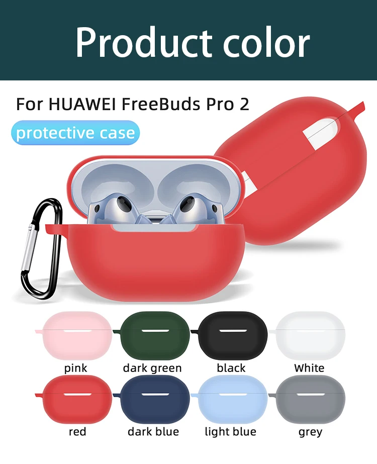 For Huawei Freebuds Pro 2 Case Silicone Earphone Cover For Huawei Freebuds Pro 2 Headset Accessories With Hook