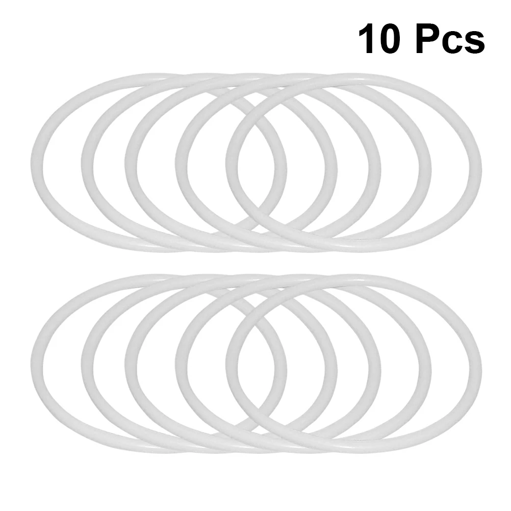 

12Pcs Dreamcatcher Ring Set 25Cm White Plastic Hoops for DIY Spirit Catchers Handmade Yarn Wrapping Craft Projects Supplies