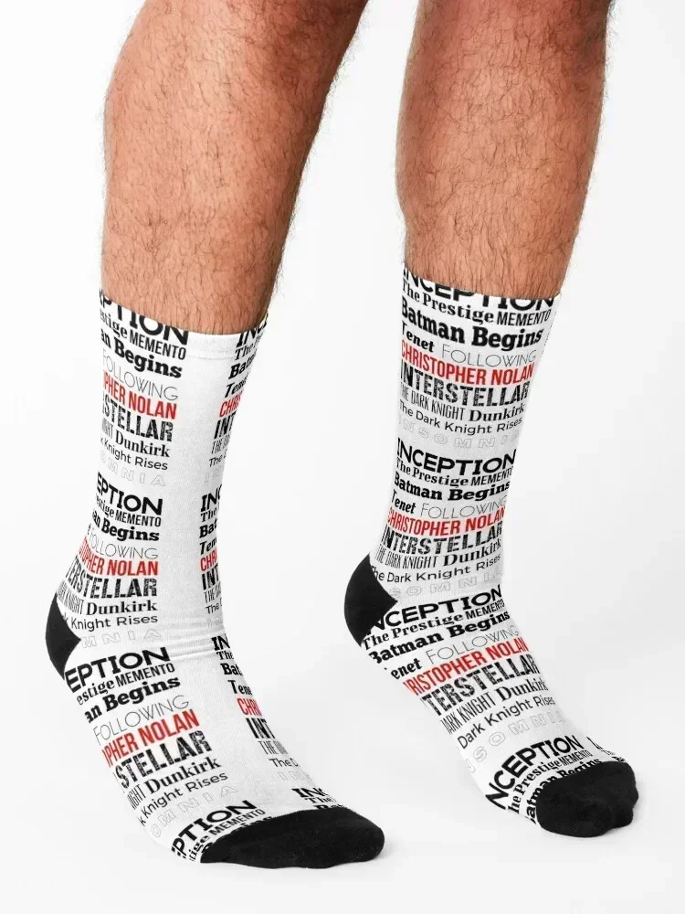 Christopher Nolan Filme T-Shirt Socken Weihnachtsgeschenk schiere ätherische Luxus Mädchensocken Herren
