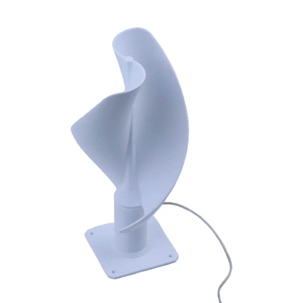 Wind Turbine Model 20w Micro Spiral Wind Turbine With Led Light Vertical Wind Generator