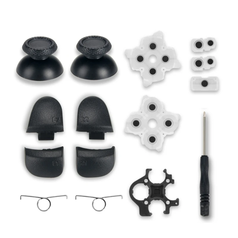 Slim-Controller L1-R1 L2-R2 Trigger-Buttons Analog Conductive Rubber Repair for PS5-Controller Gamepad