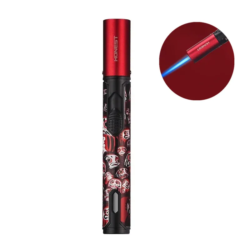 Baicheng New Windproof Direct Charge Lighter Moxibustion Cigar Buddha Incense Spray Gun Portable Outdoor Large Capacity Lighter