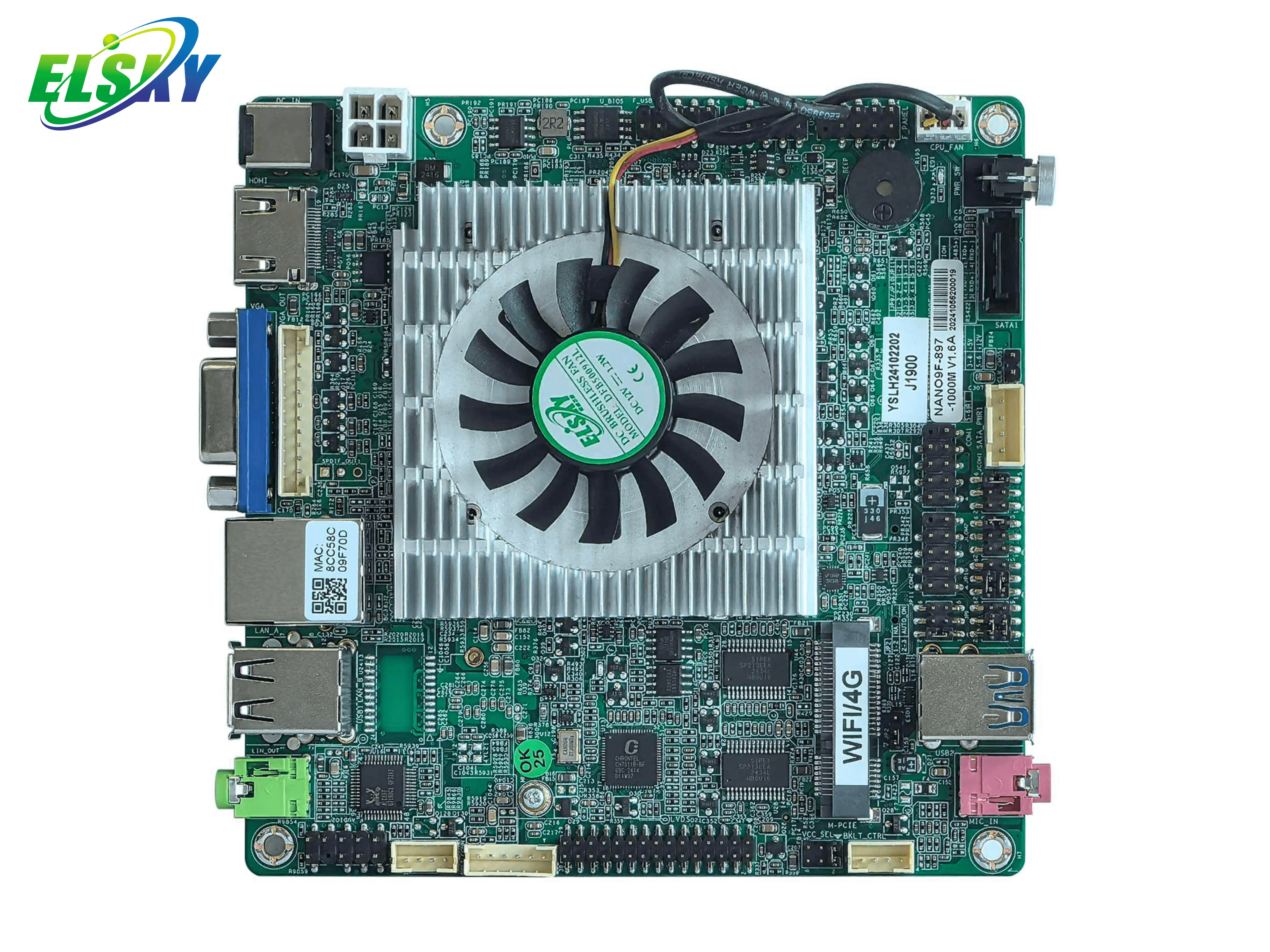 New ELSKY DDR3 Single NANO284F/NANO294F  Bay Trail N-Series N2840/N2930/N2940 Nano-ITX Motherboard Onboard Storage