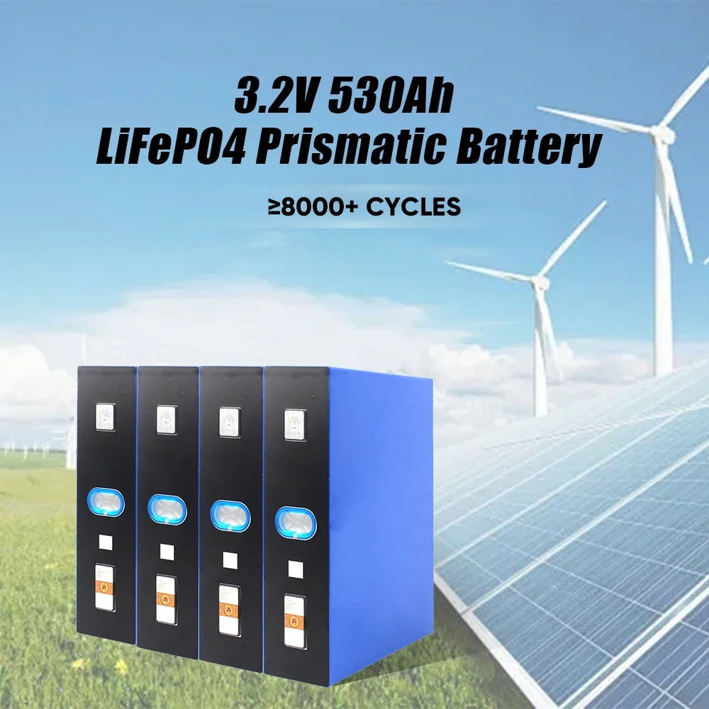 New CATL 3.2V 530Ah Lifepo4 Prismatic Batteries High Capacity Original Brand New Cell For DIY 48V 580Ah Solar Battery Grade B