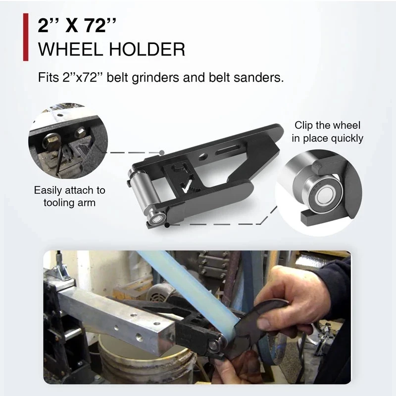 TM Belt Grinder 2x72 Small Wheels and Holder Set For Knife Grinders Knife Making Including 5 Popular Diameters 12/15/20/25/30 MM