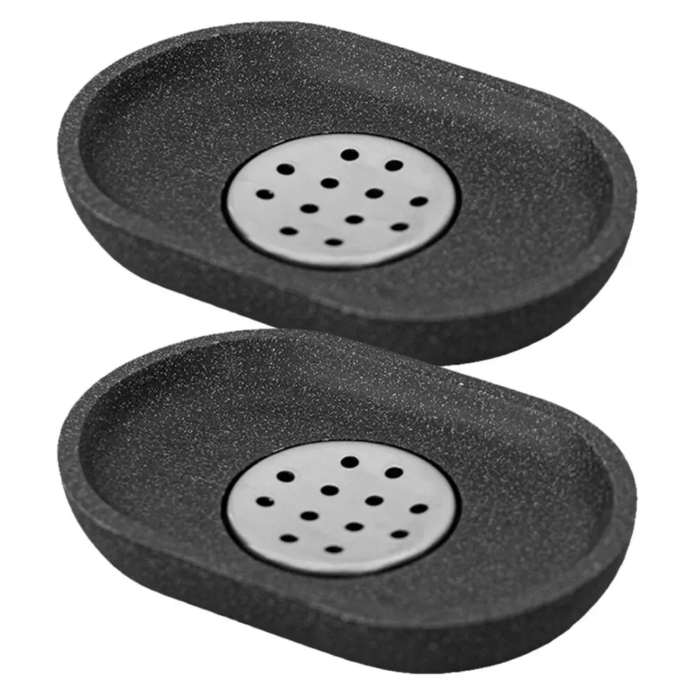 

Набор из 2 современных минималистичных мыльниц из нержавеющей стали и смолы с многофункциональным дренажным поддоном для ванной, душа и кухни