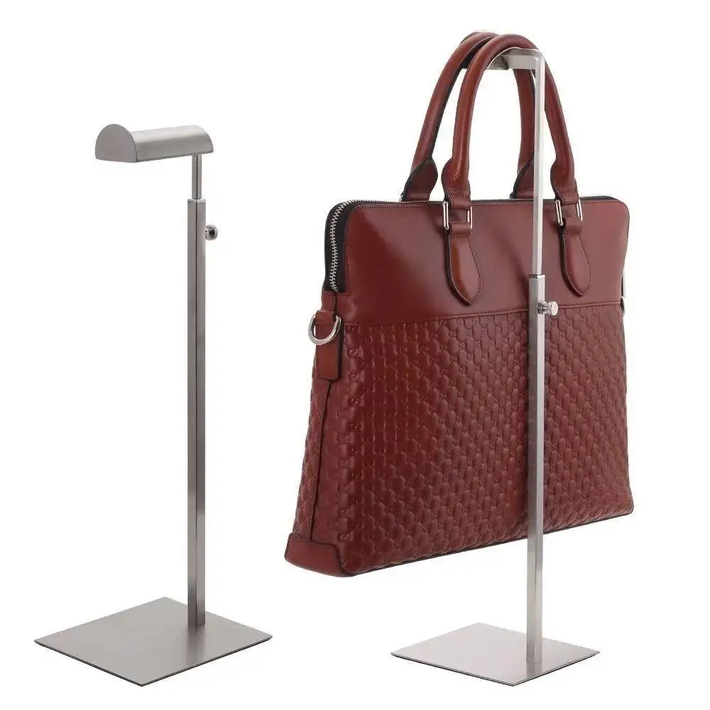 Display Handbag Holder Table Wig Hanging Shelf Rose Gold Metal Hat Rack Bag Hook Stand Bracket