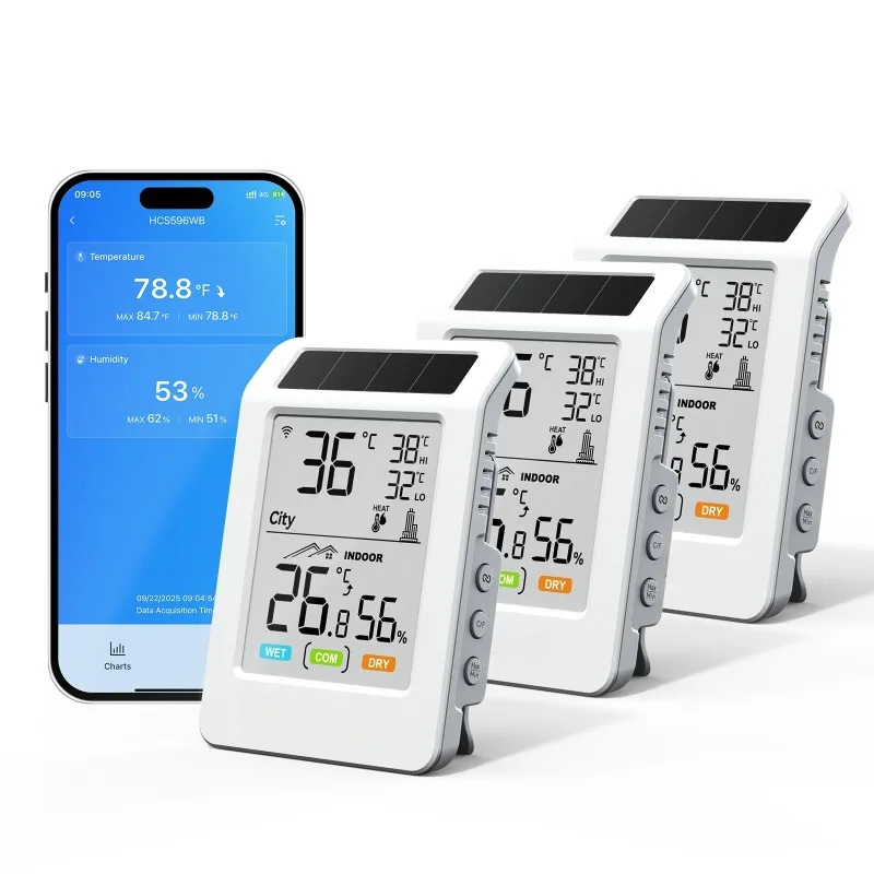 WIFI Thermohygrometer Solar Thermohygrometer