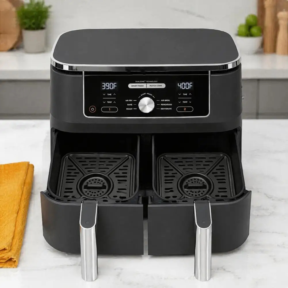 Nonstick Grill Pan for Ninja Foodi Heat Circulation Tray for Air Fryer Air Fryer Grill Pan Replacement Tray Nonstick for Ninja