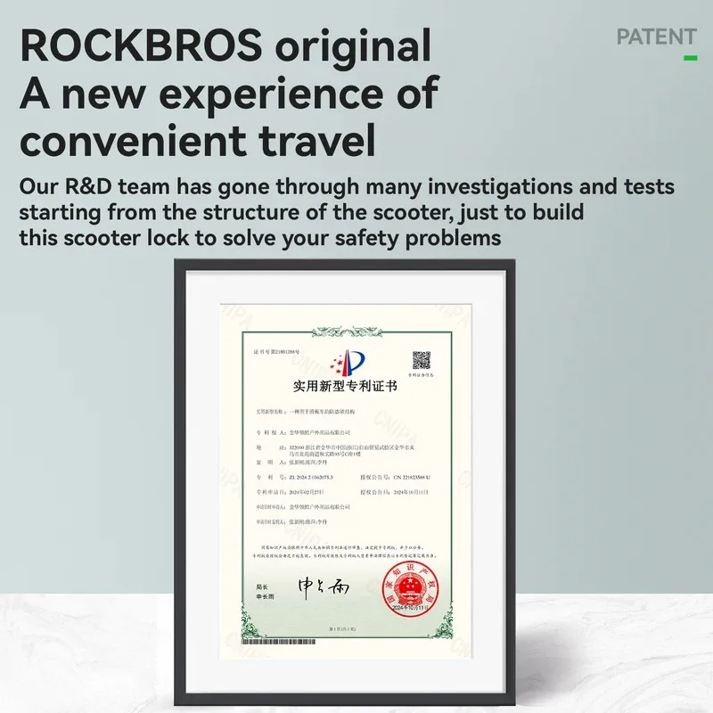 ROCKBROS Bike Scooter Lock Portable Password Bicycle Helmet Lock Durable Zinc Alloy Anti-theft MTB Road Cycling Cable Lock