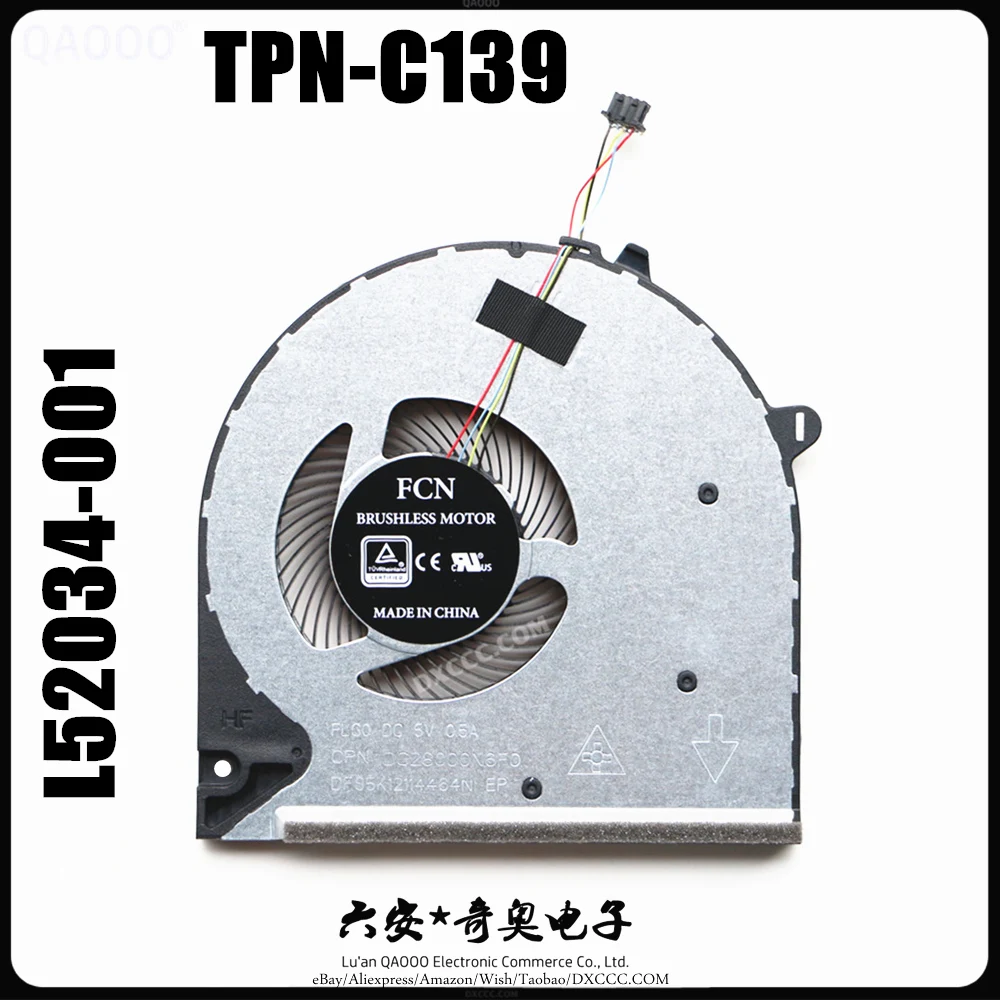 L52034-001 CPU вентилятор охлаждения для HP Laptop 15s-dy 15-dy 15s-dy0006tx 15s-dy3001TU 15s-dy3047TX 15s-dy3060TX TPN-C139