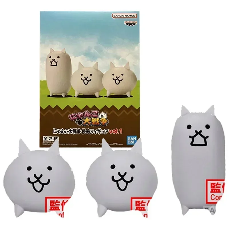 Bandai asli Battle Cats Anime Figure Wall Meow Star Man Dragon Meow Star Man Action Figure mainan untuk anak laki-laki anak perempuan hadiah anak-anak