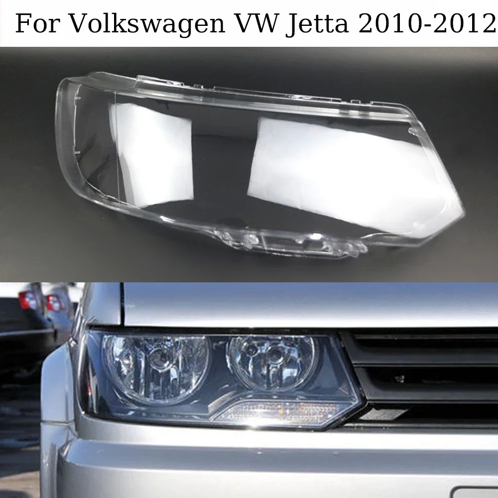 

For Volkswagen VW Jetta Clasic 2009 2010 2011 2012 Front Headlight Cover Headlamps Cover Transparent Lampshade Shell Lens