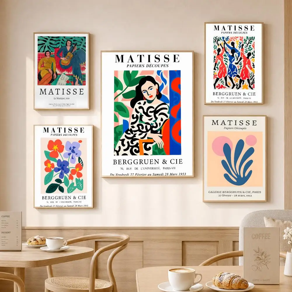 H-HENRI MATISSE Art Painting Calligraphy High-Definition With Textured Finish Modern Style For Hallway Wall Art Decor