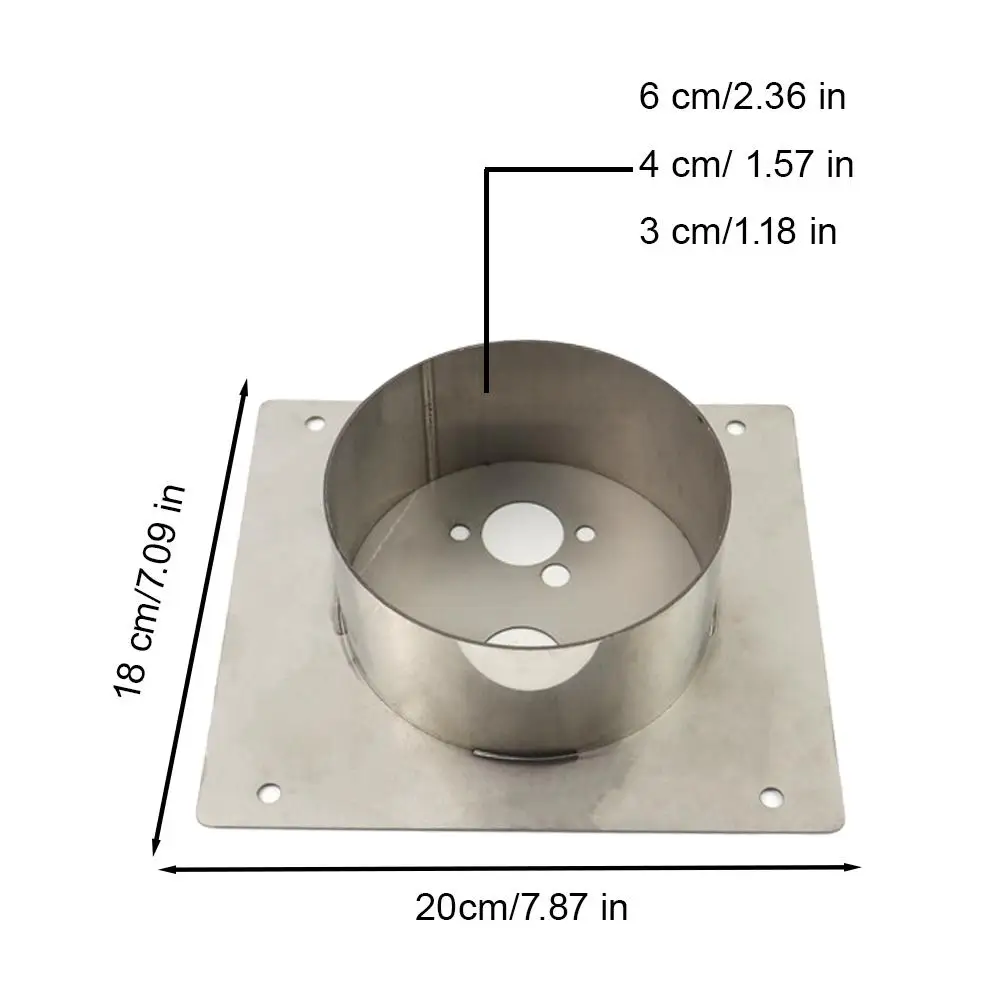 Aquecedor de ar diesel para carro, placa de montagem de aquecedor diesel chinês, torre de aço inoxidável planar para eberspacher webasto 30mm 40mm 60mm