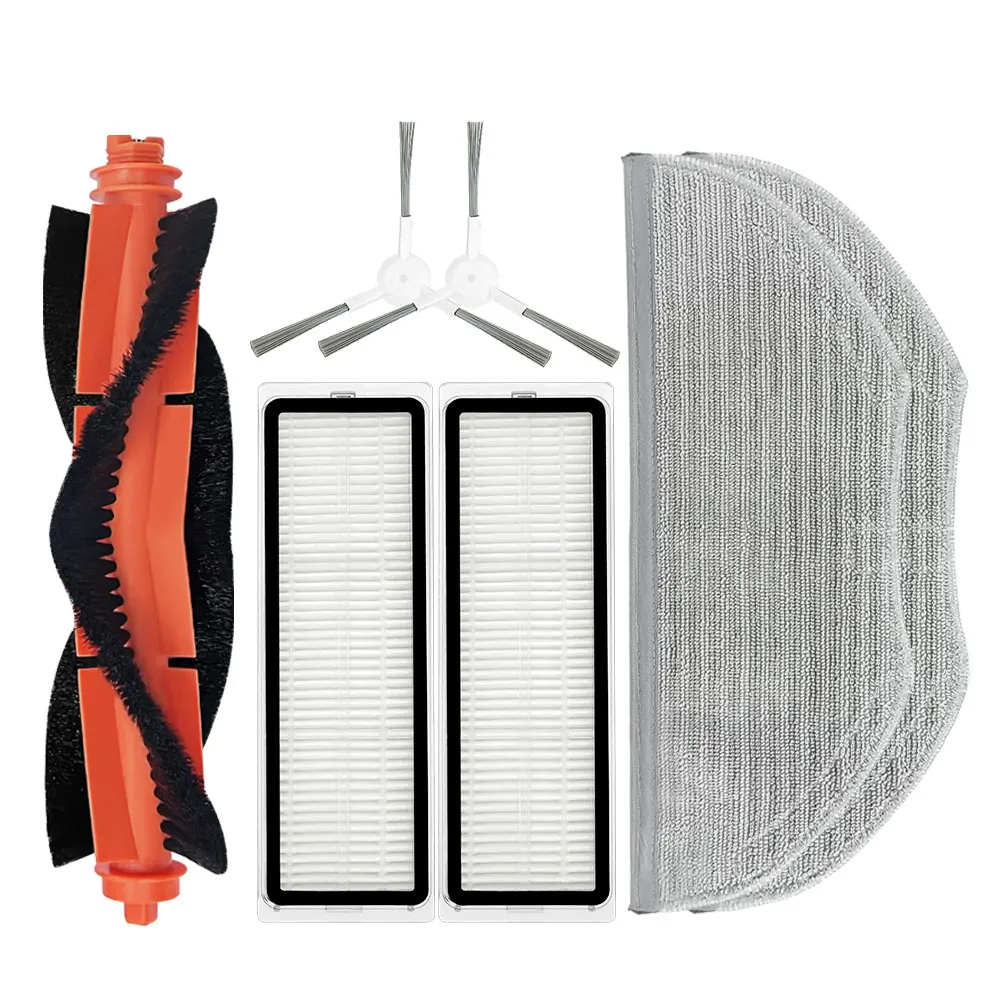 Compatible pour ( Xiaomi Robot Vacuum S40C / E101 ) Kit consommables aspirateur robot : brosse principale et latérale, filtre, c