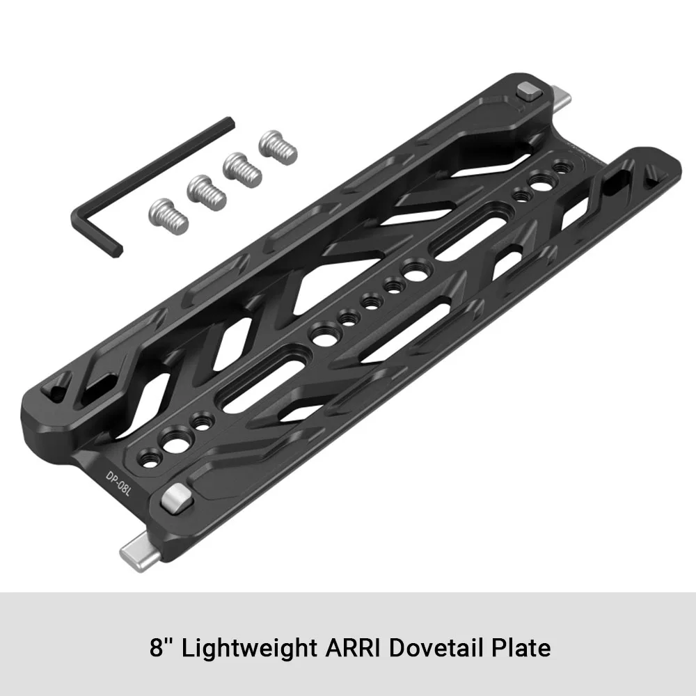 Smallrig 8 ''12'' Lichtgewicht Arri Zwaluwstaart Plaat Arri Quick Release Basisplaat Met Meerdere 1/4 ''-20 En 3/8''-16 Schroefdraad