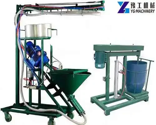 GRC Shotcrete Machine Screw Type Glass Fiber Concrete Sprayer Customized Horizontal Distance Revetment Slope Protection Project