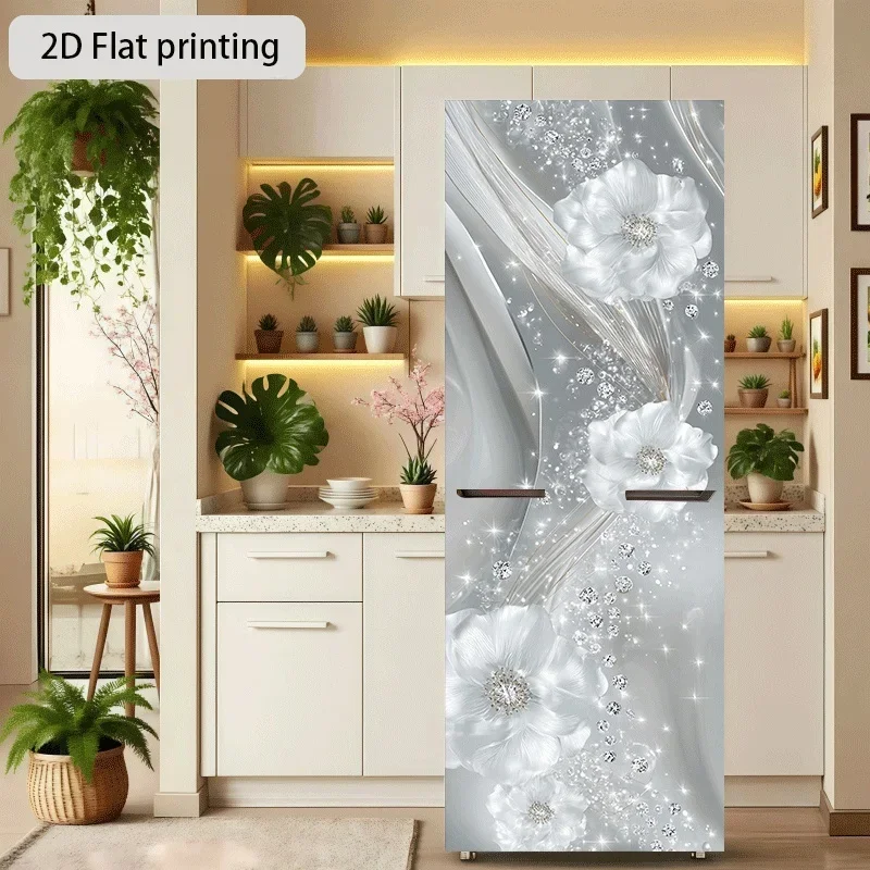 [2D Flat Printing] 1pc Refrigerator Sticker 60 X 180 Cm 