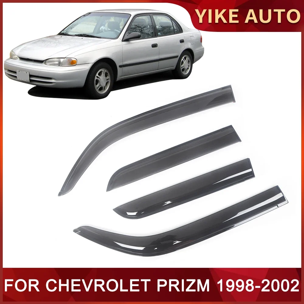 Window Visor for CHEVROLET PRIZM E110 1998-2002 Weathershied  Door Visor Wind Sun Rain Guards Side Window Wind Deflectors Auto