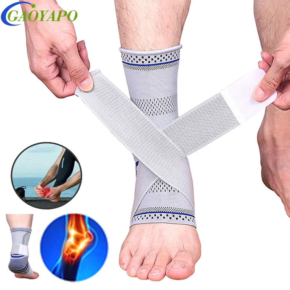 1Pcs Adjustable Compression Ankle Support Brace for Tendon Support - Plantar Fasciitis Spcks Eases Swelling Sprained Ankle Pain