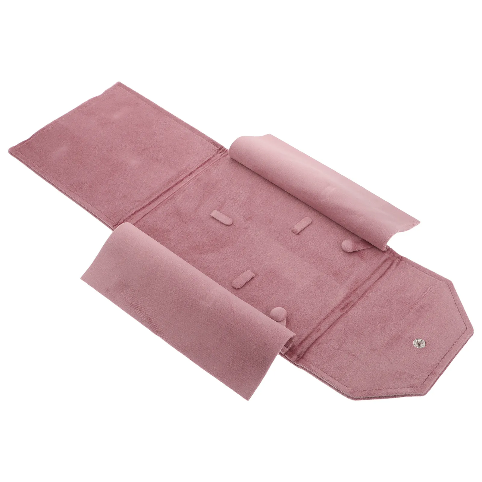 

Necklace Pouch Travel Jewelry Organizer Case for Women Pink Bridesmaid Gift Wedding Christmas Present Storage Bag Compact