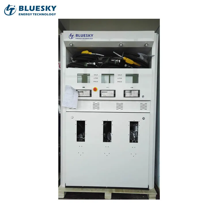 Tatsuno China Real Tech Bluesky Tatsuno Type 6 Nozzle Fuel Station Dispenser With Bluesky System