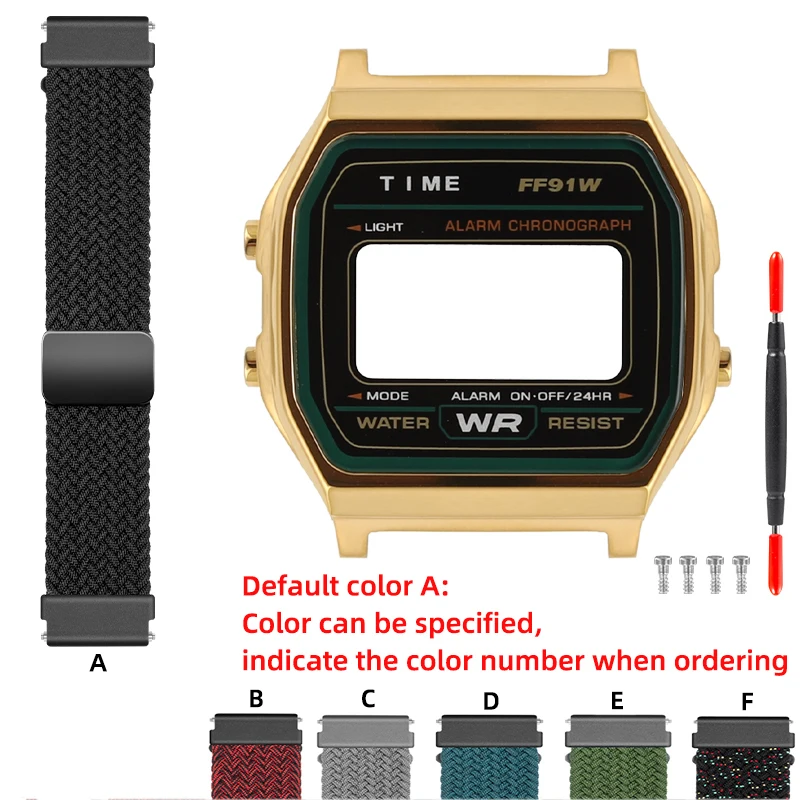 F91 case For Casio F91W mod kit all metal bezel case A158/A159