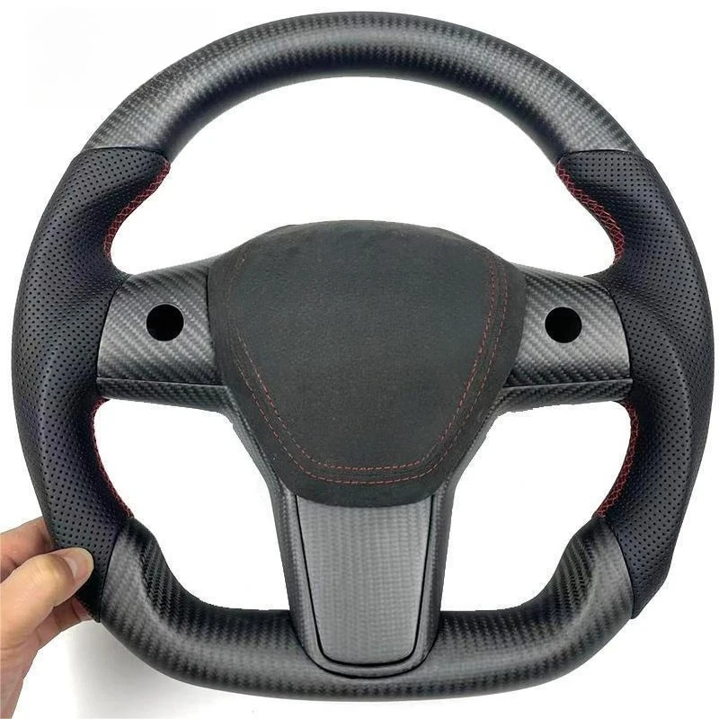 

Руль из матового карбона для Tesla Model X, настраиваемый