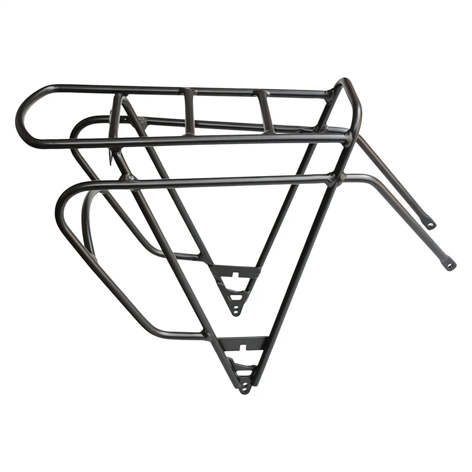 Bike Rear Cargo Rack Aluminum Alloy Pannier Platform Quick Release for Folding Bicycle and Long Distance Rides