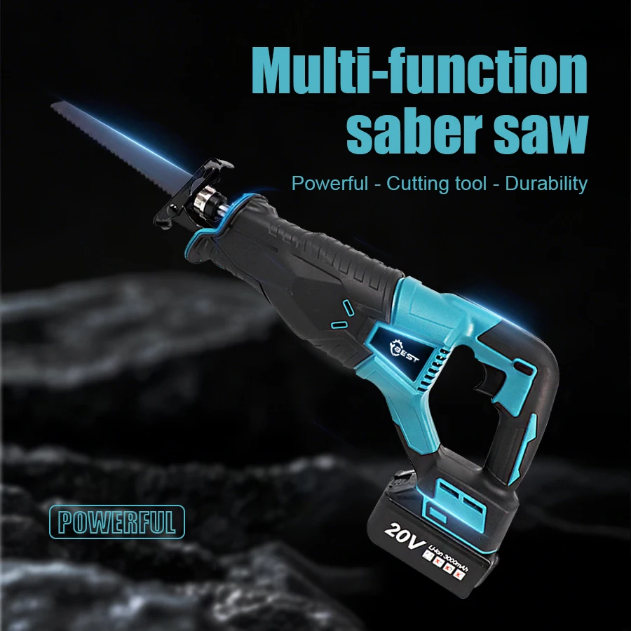 

Электрическая сабельная пила Мощная сабельная пила Многофункциональная пила Режущая пила Литиевая ручная электрическая пила