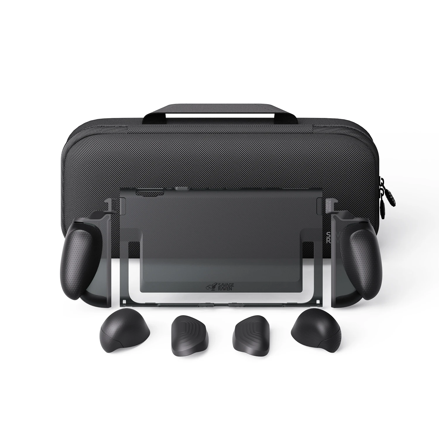 Savage Raven by Skull & Co. FissionGrip Bundle Dockable Split Protective Case MaxCarry Case for Nintendo Switch 2