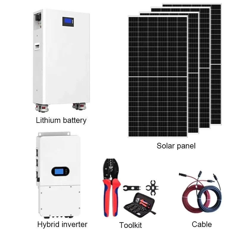 Solar Hybrid System Deye Inverter On/Off Grid Home  Lithium Ion Battery Solar Energy System