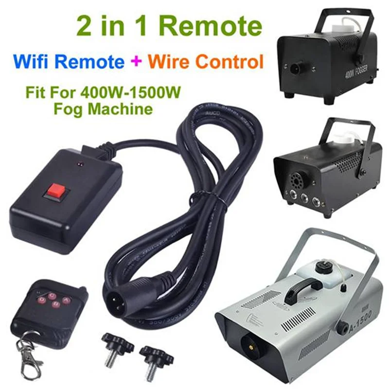 2 Piece 90-240VAC 2 In 1 Wireless Remote Control 3 Pins XLR For Smoke Machine Party DJ Stage Lighting Effect Atmosphere Durable