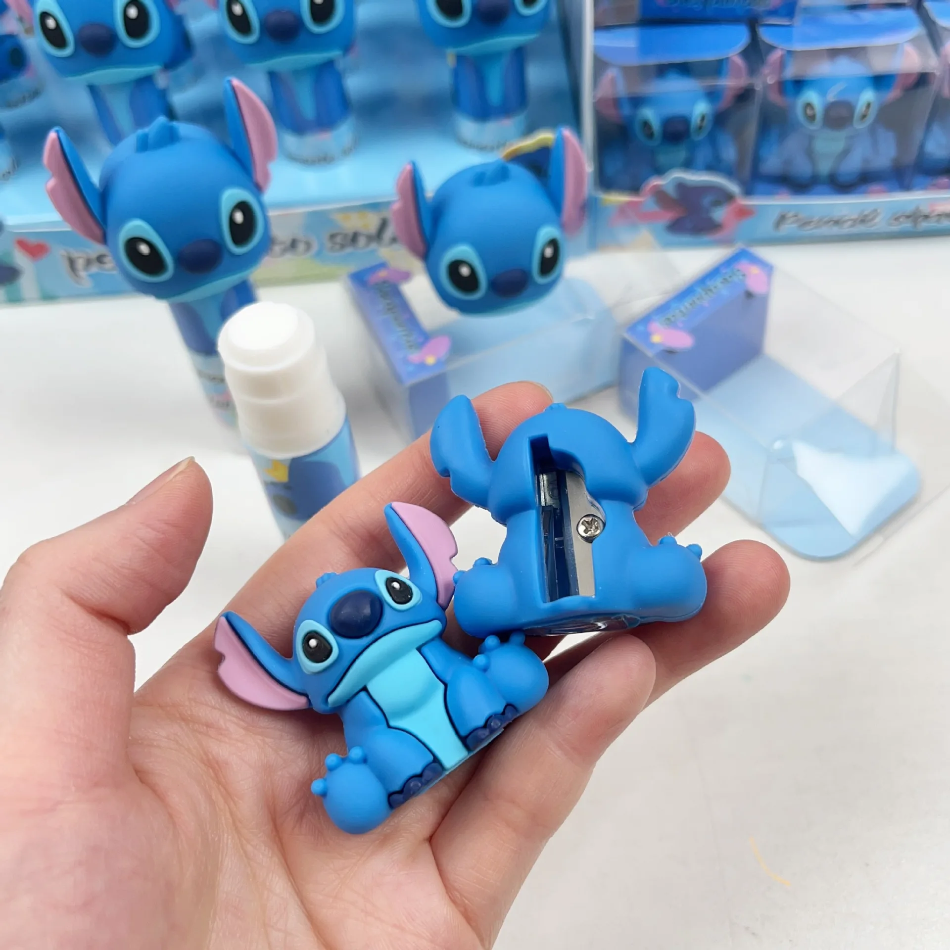 Cartoon Silicone Stitch Shape Pencil Sharpeners Students Cute Stich Pencil-Sharpener Pencils Sharpener Children's Stationery