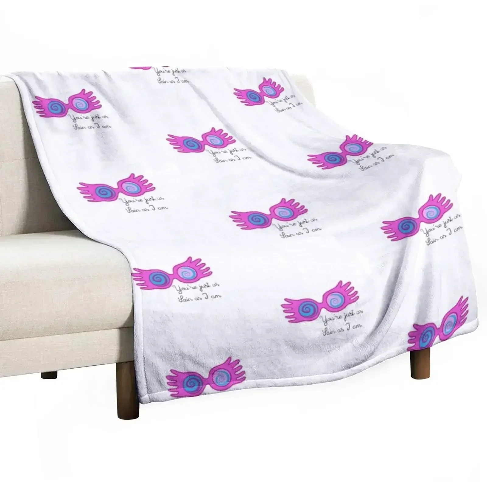 Luna lovegood glasses quote Throw Blanket Sofas Bed linens blankets and throws Summer Blankets