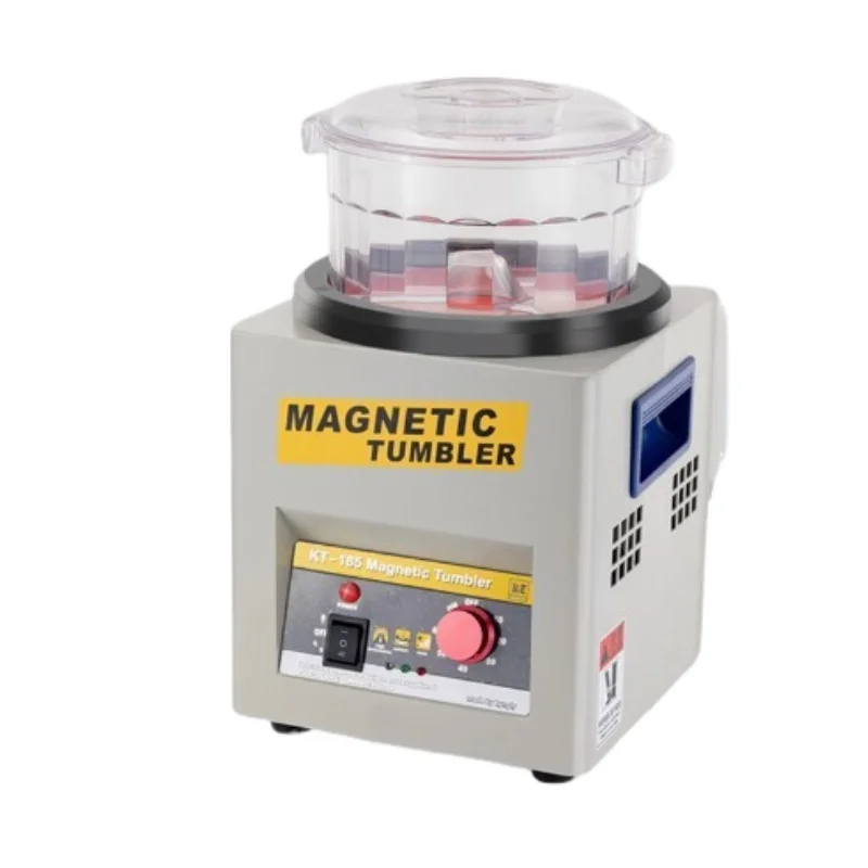 

KT-185 Electric Magnetic Polishing Machine 220V Tumbler Cleaning Deburring Equipment Jewellery Polisher Finishing Tool